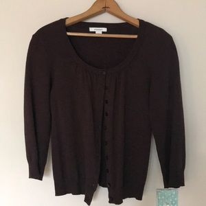 Dress Barn Brown Cardigan